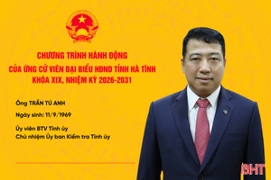 Chương trình hành động của ứng cử viên HĐND tỉnh khóa XIX Trần Tú Anh