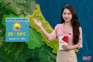 Thời tiết Hà Tĩnh hôm nay 13/8: Ngày nắng, chiều có mưa rào và dông