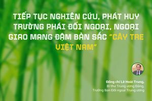 Tiếp tục nghiên cứu, phát huy trường phái đối ngoại, ngoại giao mang đậm bản sắc “cây tre Việt Nam”