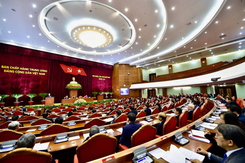 Khai mạc Hội nghị lần thứ 11 Ban Chấp hành Trung ương Đảng khóa XII hình ảnh 1 Khai mạc Hội nghị lần thứ 11 Ban Chấp hành Trung ương Đảng khóa XII