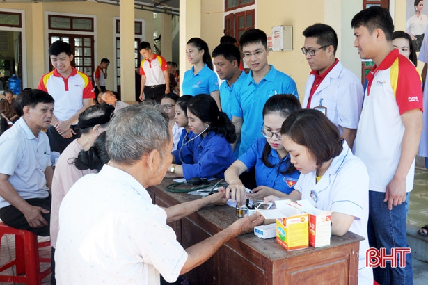 Khám, cấp phát thuốc miễn phí cho 120 người cao tuổi TP Hà Tĩnh