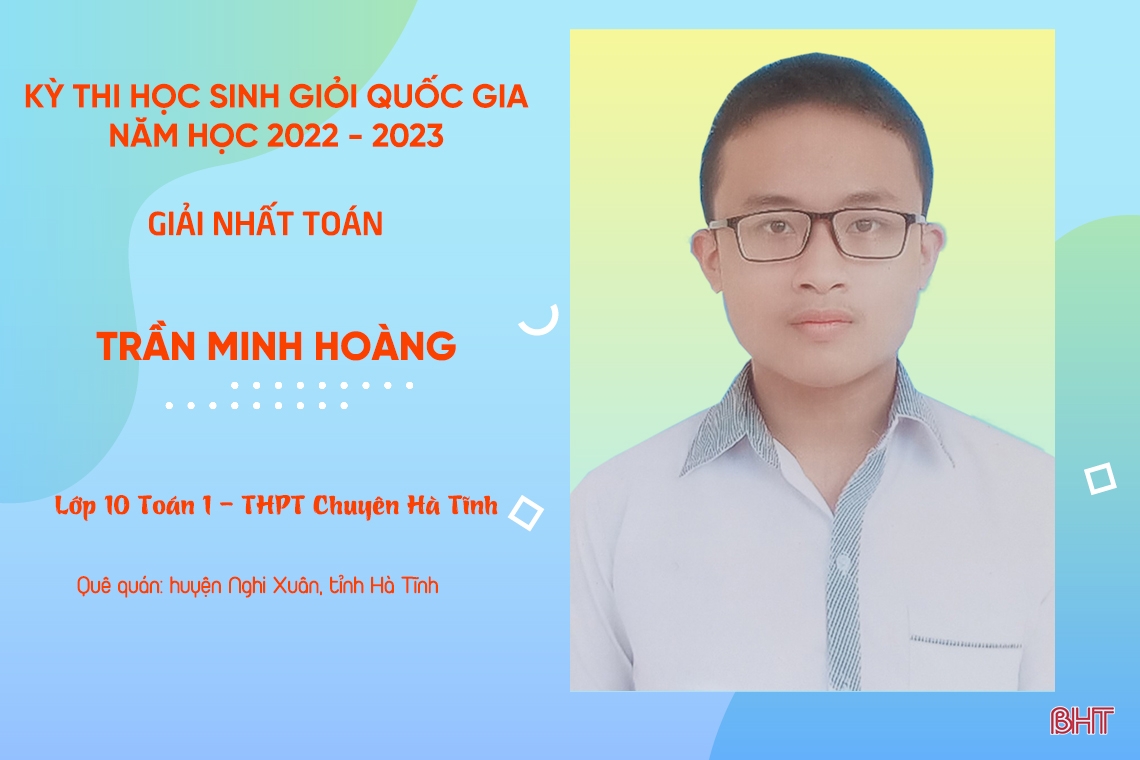 Điểm 8 gương mặt Hà Tĩnh đạt giải nhất Kỳ thi Học sinh giỏi quốc gia 2022-2023