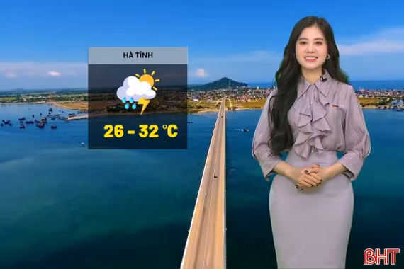 Dự báo thời tiết Hà Tĩnh ngày 4/8: Mưa rào và dông vài nơi