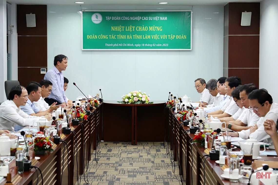Hà Tĩnh luôn tạo thuận lợi, cùng Tập đoàn Công nghiệp Cao su Việt Nam phát triển bền vững