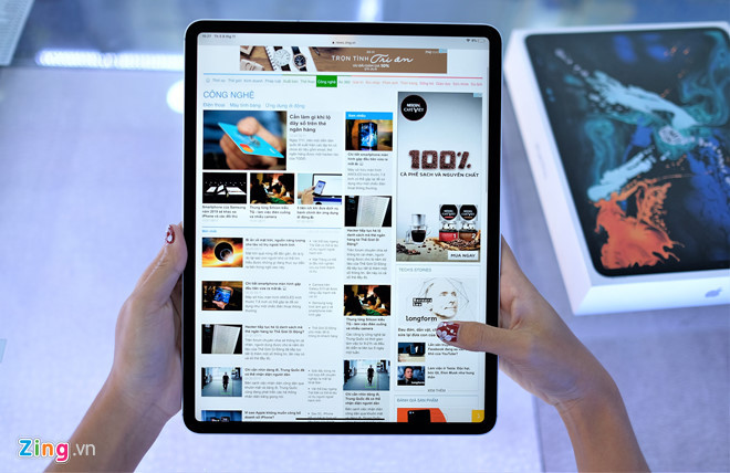 iPad Pro 2018 phiên bản 12,9 inch về Việt Nam giá 33,2 triệu đồng