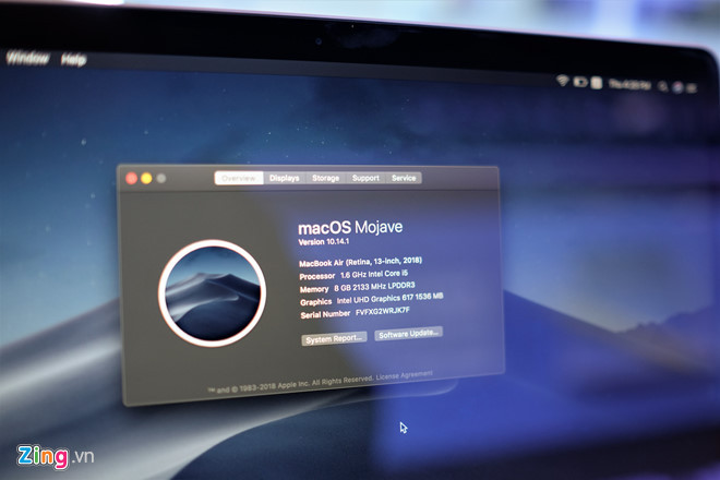 Chi tiết Macbook Air 2018 vừa về Việt Nam, giá từ 36 triệu