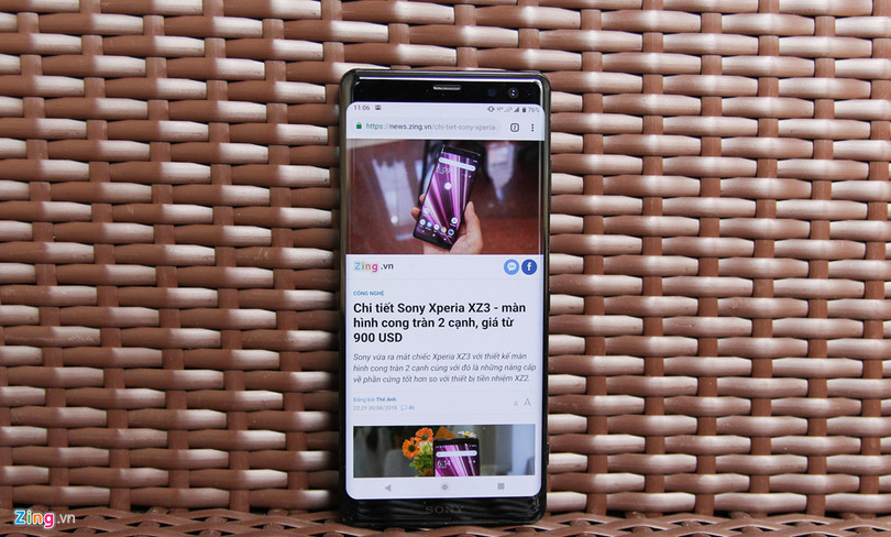 Sony Xperia XZ3 giá 20 triệu, không bán chính hãng ở Việt Nam