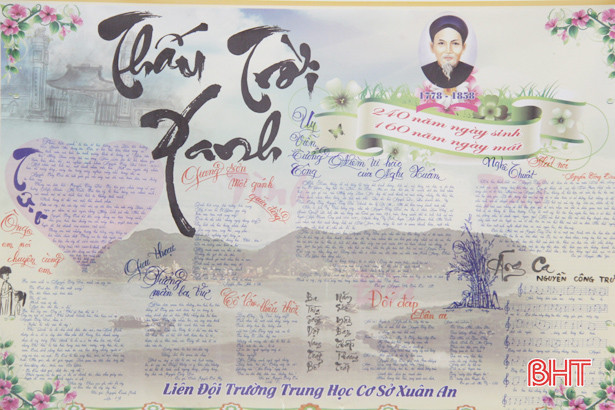 34 tác phẩm dự thi báo tường viết về Nguyễn Công Trứ