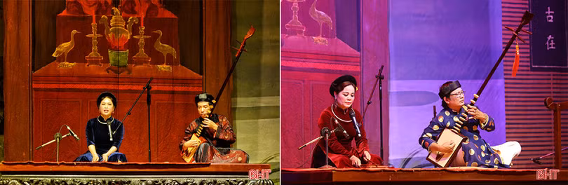 Ca trù đổ hột phách giòn