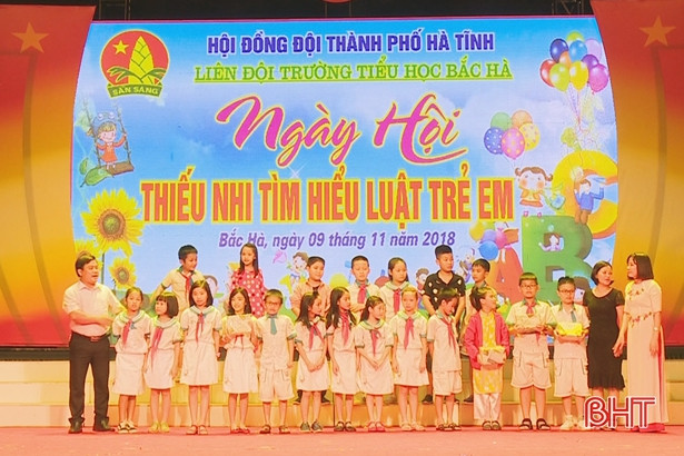 Ngày hội “Thiếu nhi tìm hiểu Luật Trẻ em” TP Hà Tĩnh năm 2018