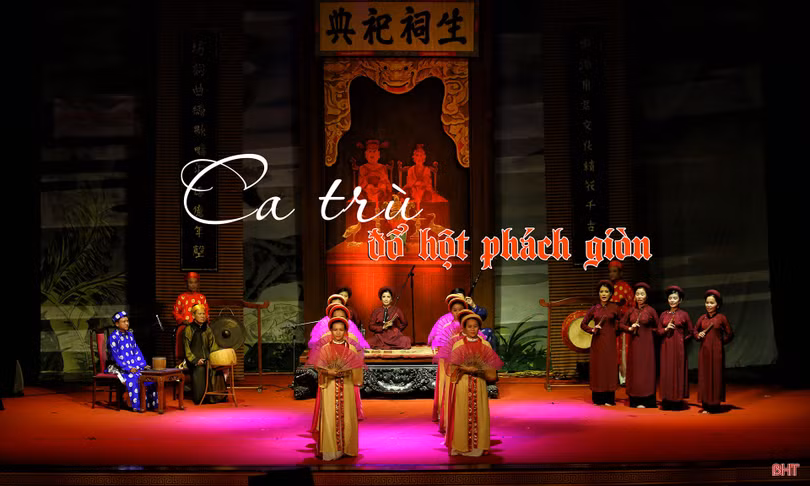 Ca trù đổ hột phách giòn