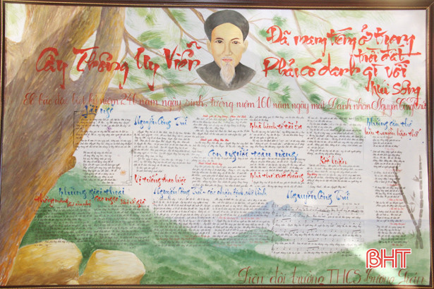 34 tác phẩm dự thi báo tường viết về Nguyễn Công Trứ