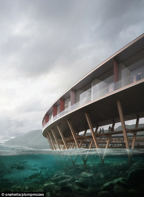 tron mat voi canh tuong tuyet dep ben trong khach san ufo o bac cuc