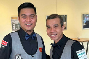 Cơ thủ quê Hà Tĩnh và đồng đội vào bán kết billiard đồng đội thế giới