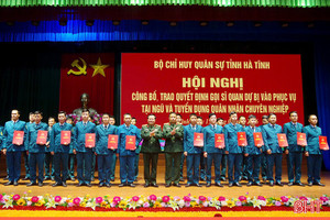 151 sĩ quan dự bị được gọi phục vụ tại ngũ, tuyển dụng quân nhân chuyên nghiệp