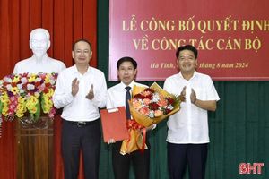 Công bố quyết định bổ nhiệm Phó Giám đốc Sở LĐ-TB&XH Hà Tĩnh