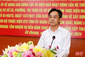 Vũ Quang tiếp tục thực hiện hiệu quả Nghị quyết số 09 và Nghị quyết số 03