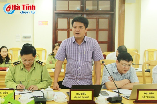 Giám đốc Sở Công thương Trần Nhật Tân: Đề nghị tỉnh cho thành lập đủ mỗi huyện một đội QLTT theo Đề án để thực hiện tốt công tác QLTT