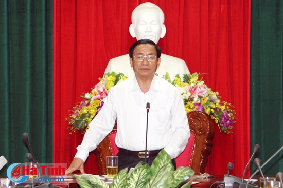 Bí thư Tỉnh ủy - Chủ tịch UBND tỉnh Lê Đình Sơn phát biểu kết luận buổi làm việc Bí thư Tỉnh ủy - Chủ tịch UBND tỉnh Lê Đình Sơn phát biểu kết luận buổi làm việc