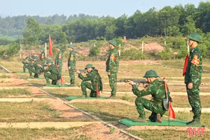 95 chiến sĩ mới BĐBP Hà Tĩnh hoàn thành kiểm tra “3 tiếng nổ”
