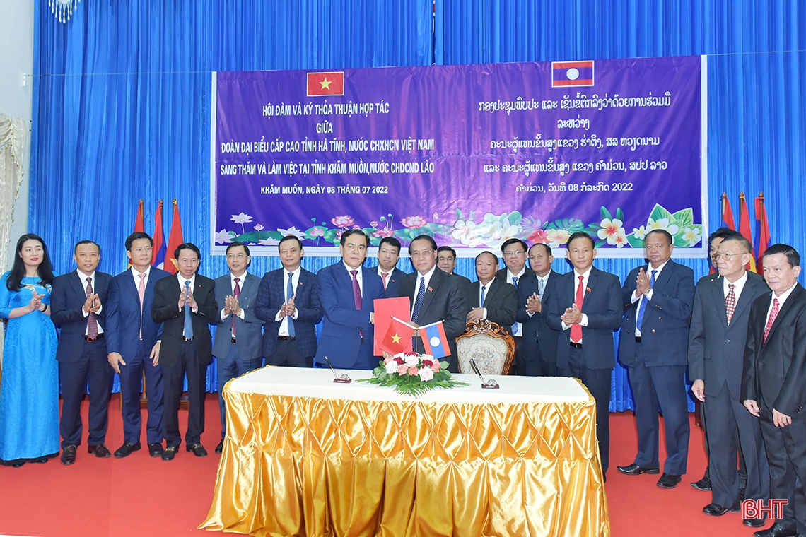 Hà Tĩnh - Khăm Muộn phát triển quan hệ hợp tác toàn diện trên nhiều lĩnh vực