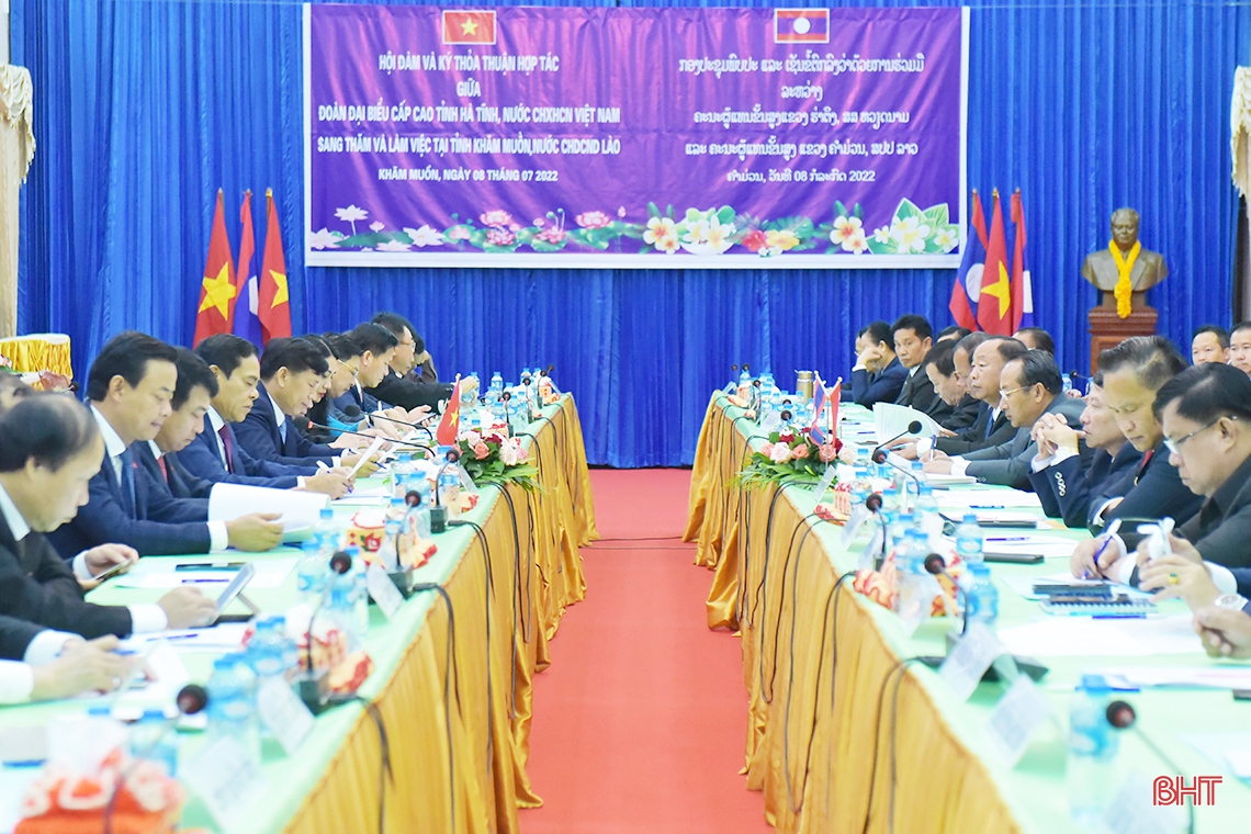 Hà Tĩnh - Khăm Muộn phát triển quan hệ hợp tác toàn diện trên nhiều lĩnh vực