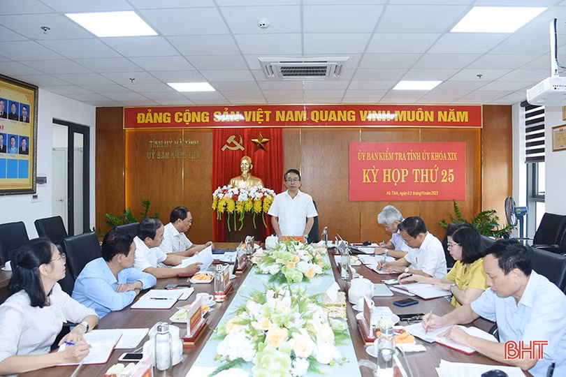 Thông báo kết quả Kỳ họp thứ 25 của Ủy ban Kiểm tra Tỉnh ủy Hà Tĩnh