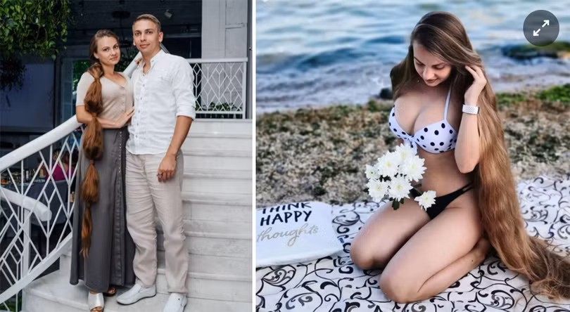 Cô gái Ukraine có mái tóc dài 1,67m, không cắt trong 26 năm