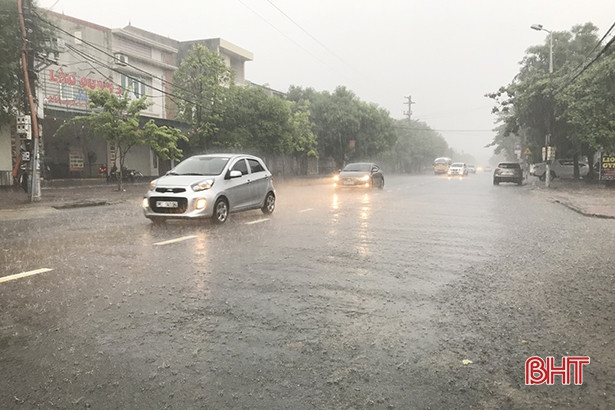 Không khí lạnh tăng cường, Hà Tĩnh mưa rất to