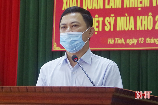 Hà Tĩnh tổ chức lễ xuất quân làm nhiệm vụ quy tập mộ liệt sỹ tại Lào