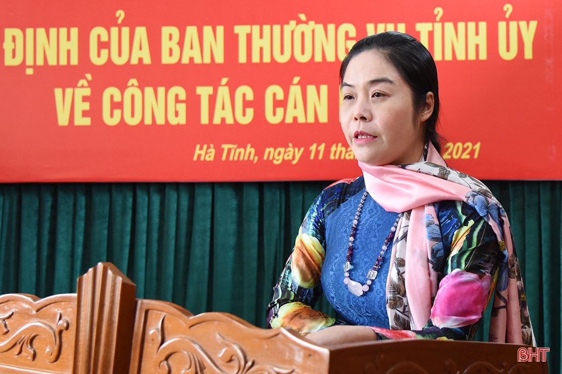 Công bố quyết định bổ nhiệm Phó Trưởng ban Tổ chức Tỉnh ủy Hà Tĩnh