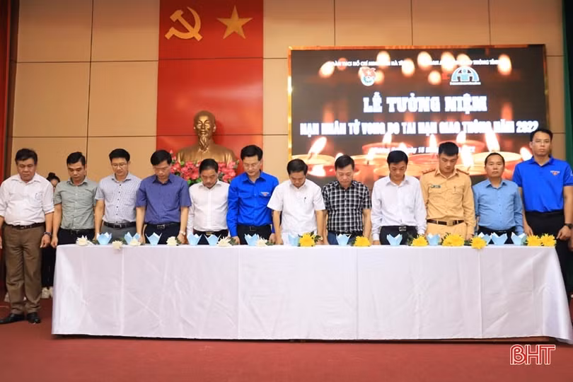 Hà Tĩnh tưởng niệm các nạn nhân tử vong do tai nạn giao thông