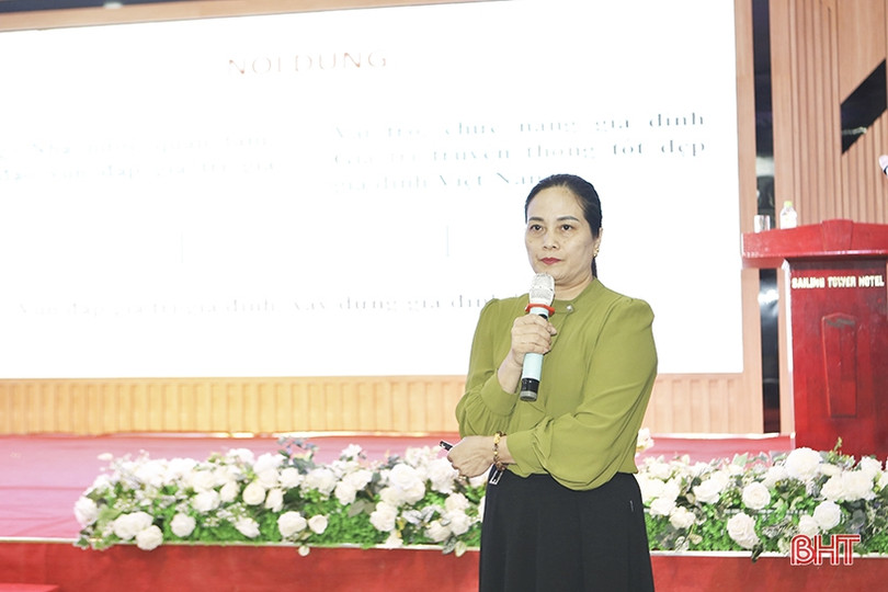 Giúp phụ nữ Hà Tĩnh vun đắp giá trị gia đình Việt, xây dựng nông thôn mới