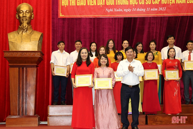 Tổng kết Hội thi giáo viên dạy giỏi THCS huyện Nghi Xuân