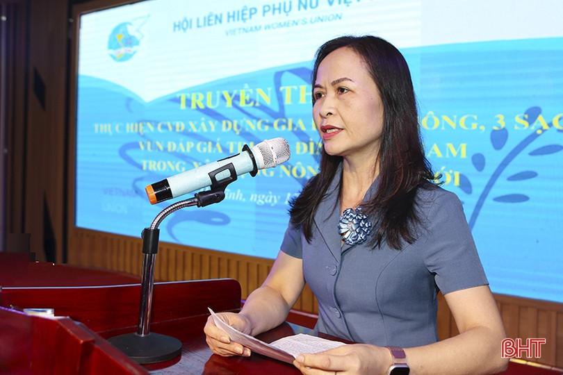 Giúp phụ nữ Hà Tĩnh vun đắp giá trị gia đình Việt, xây dựng nông thôn mới