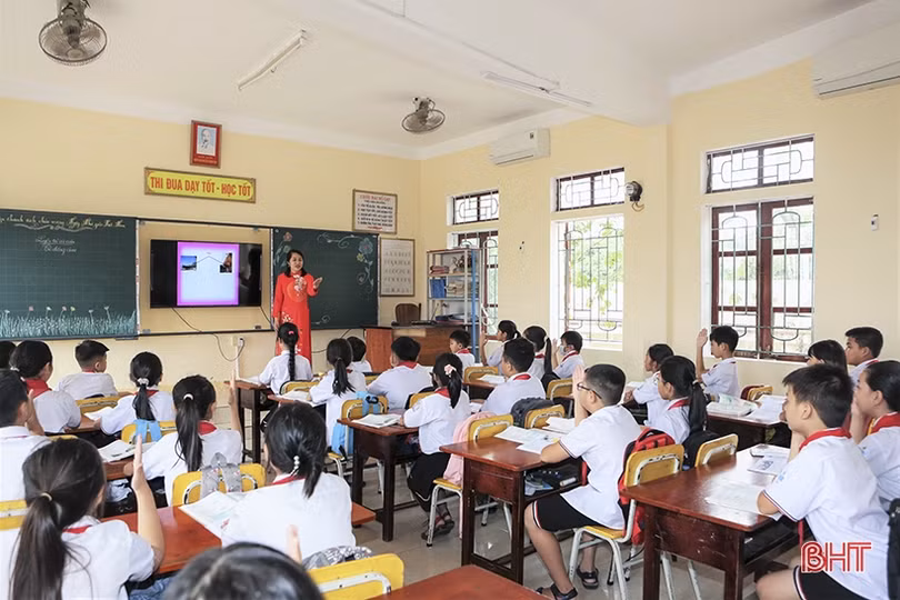 Niềm vui lớn của ngôi trường làng ở Hà Tĩnh