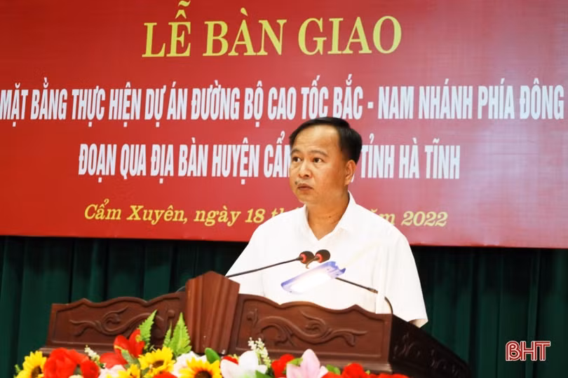 Can Lộc, Cẩm Xuyên bàn giao mặt bằng dự án cao tốc Bắc – Nam đợt 1