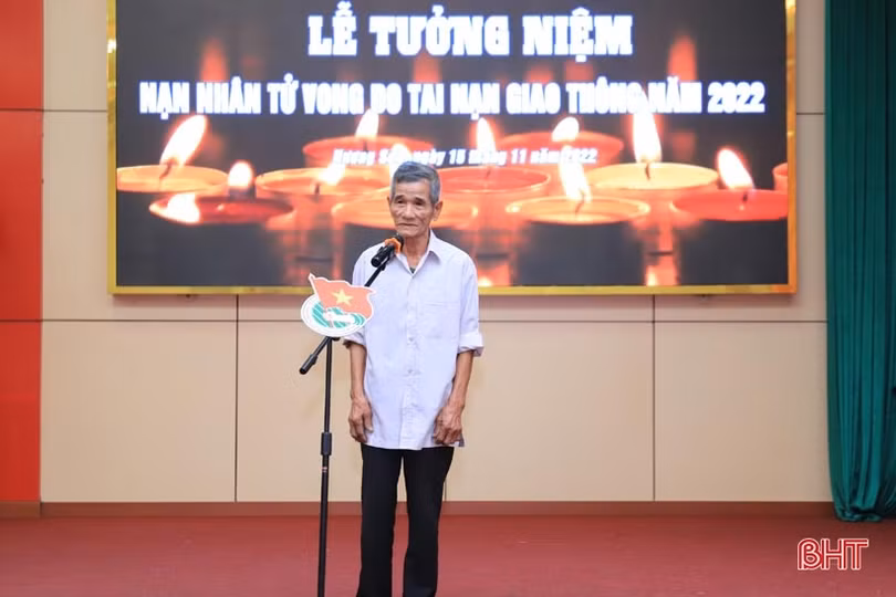 Hà Tĩnh tưởng niệm các nạn nhân tử vong do tai nạn giao thông