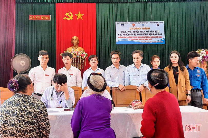 Formosa Hà Tĩnh phối hợp khám, cấp thuốc miễn phí cho gần 200 người dân