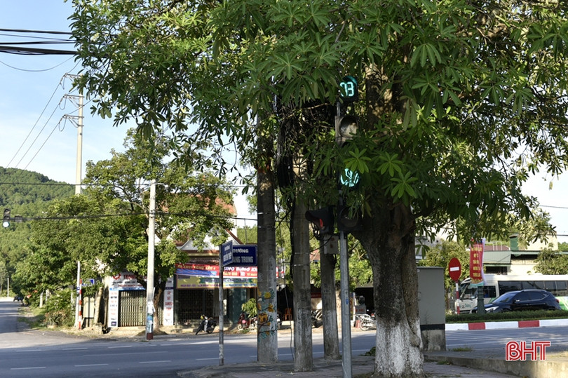 Nhiều đèn tín hiệu giao thông ở TX Hồng Lĩnh bị hư hỏng