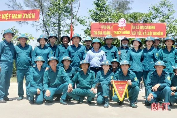 Cán bộ bán chuyên trách quân sự xã hăng say chuyên môn, giỏi làm kinh tế 