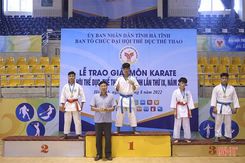 Kịch tính các trận đấu Karate tại Đại hội TDTT Hà Tĩnh