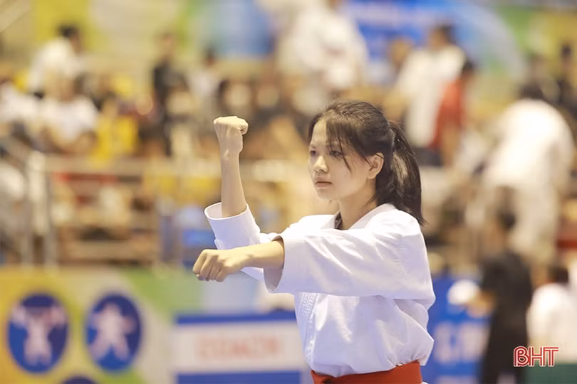 Kịch tính các trận đấu Karate tại Đại hội TDTT Hà Tĩnh