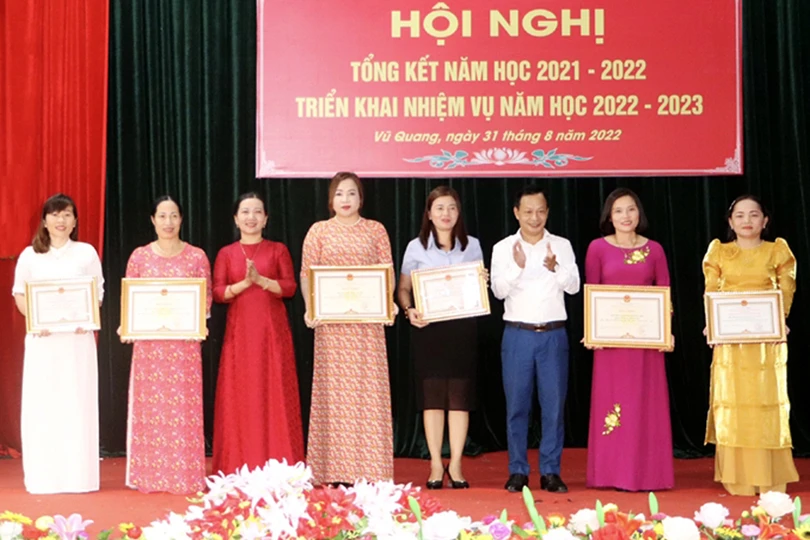 Vũ Quang tập trung xây dựng môi trường giáo dục lành mạnh, thân thiện