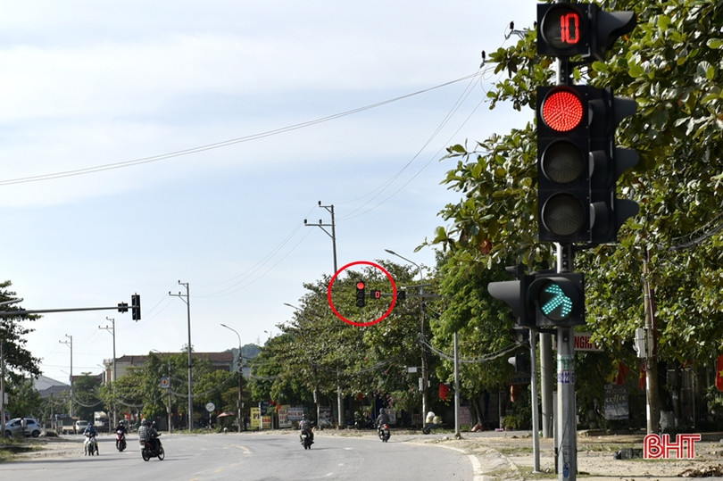 Nhiều đèn tín hiệu giao thông ở TX Hồng Lĩnh bị hư hỏng