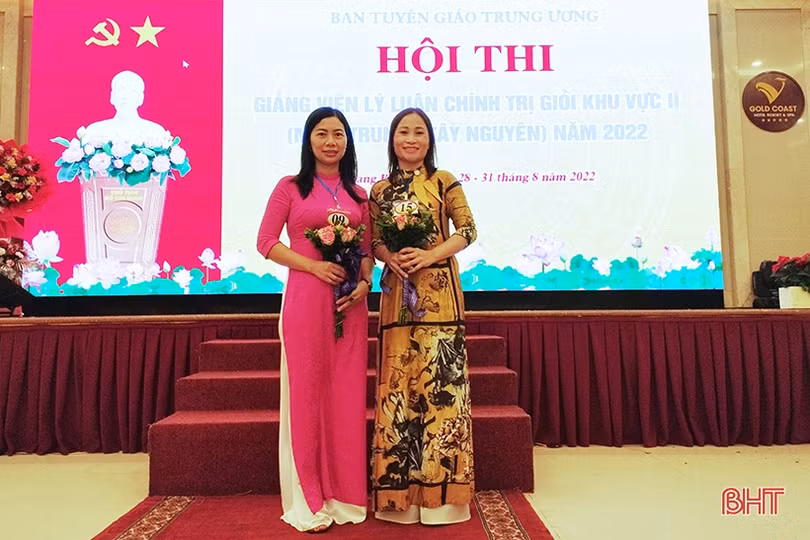 2 thí sinh Hà Tĩnh tham dự Hội thi Giảng viên lý luận chính trị giỏi khu vực II