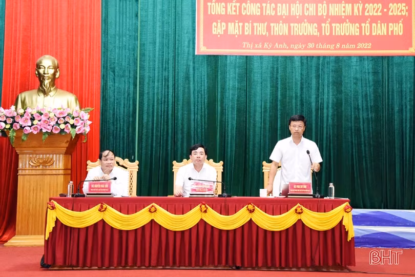 Đại hội chi bộ trực thuộc đảng ủy cơ sở ở TX Kỳ Anh đảm bảo kế hoạch đề ra