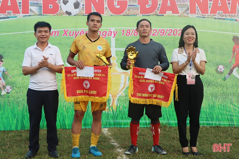 Xã Cẩm Quan vô địch Giải Bóng đá nam huyện Cẩm Xuyên