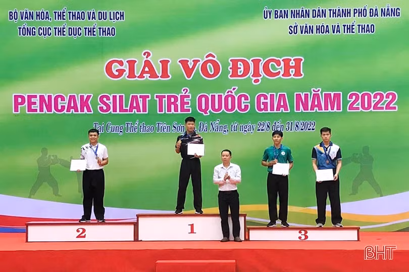 Hà Tĩnh giành 12 huy chương tại Giải Vô địch Pencak Silat trẻ quốc gia 2022