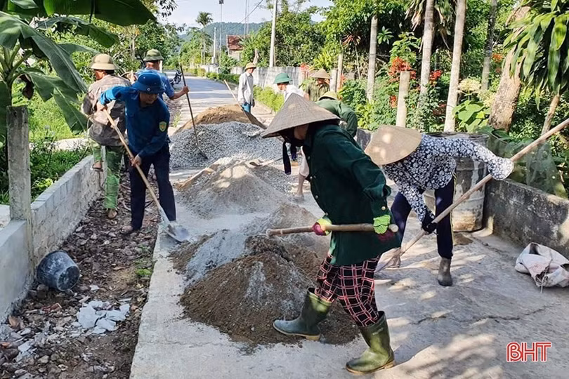 “Quả ngọt” từ 40 ngày cao điểm xây dựng nông thôn mới ở Thạch Hà